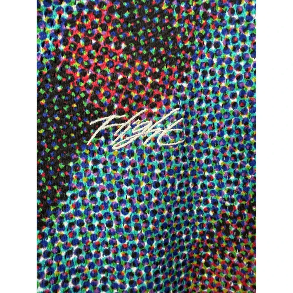 Jordan Flight Air Tour Cruising Altitude Mesh Button Down Shirt Mens Medium M 23